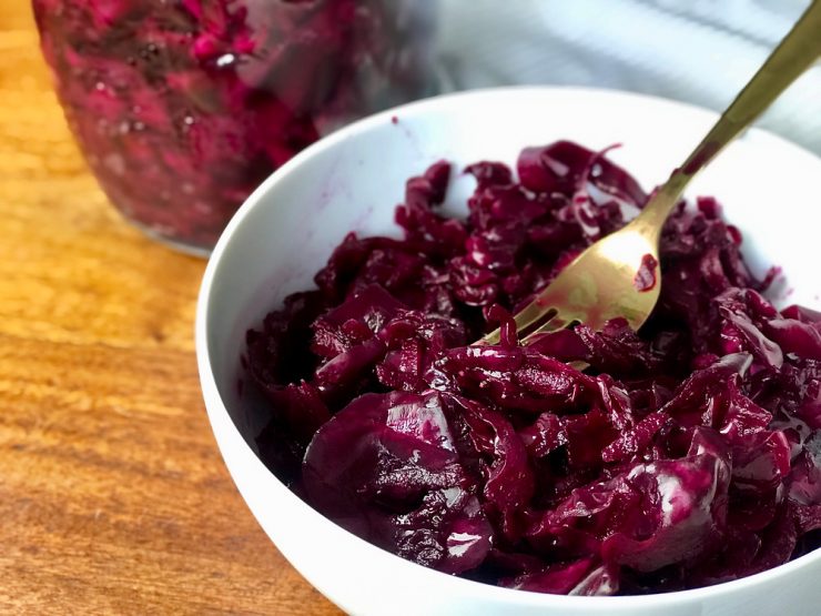 Beet Sauerkraut - Vegan Recipes | Not That Kind of Vegan