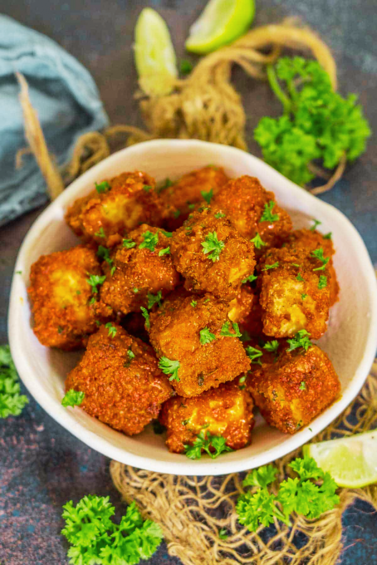 Buffalo Tofu Nuggets - It's All Good Vegan