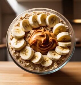 Peanut Butter Banana Overnight Oats
