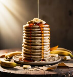 Vegan Banana Oat Pancakes