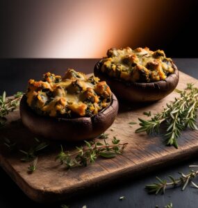 Vegan Stuffed Portobello Mushrooms