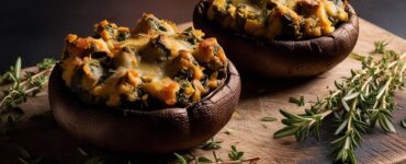 Vegan Stuffed Portobello Mushrooms